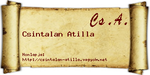 Csintalan Atilla névjegykártya